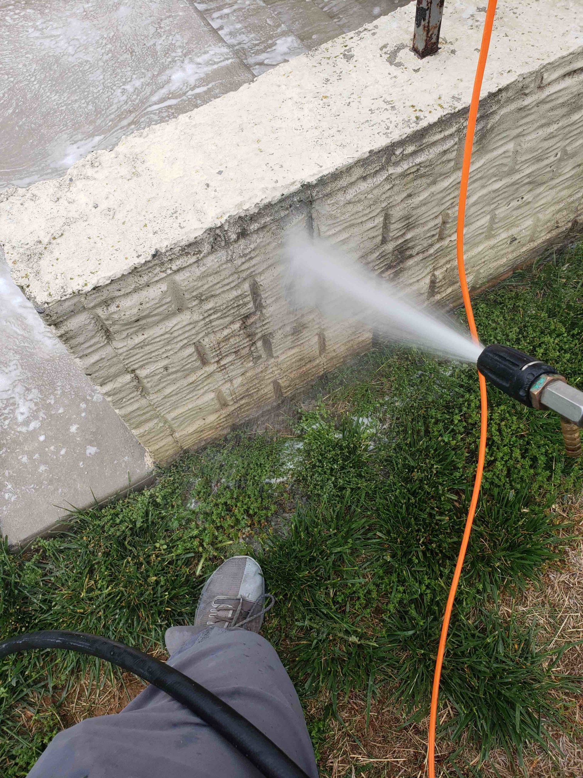 Patio & wall rinse-down