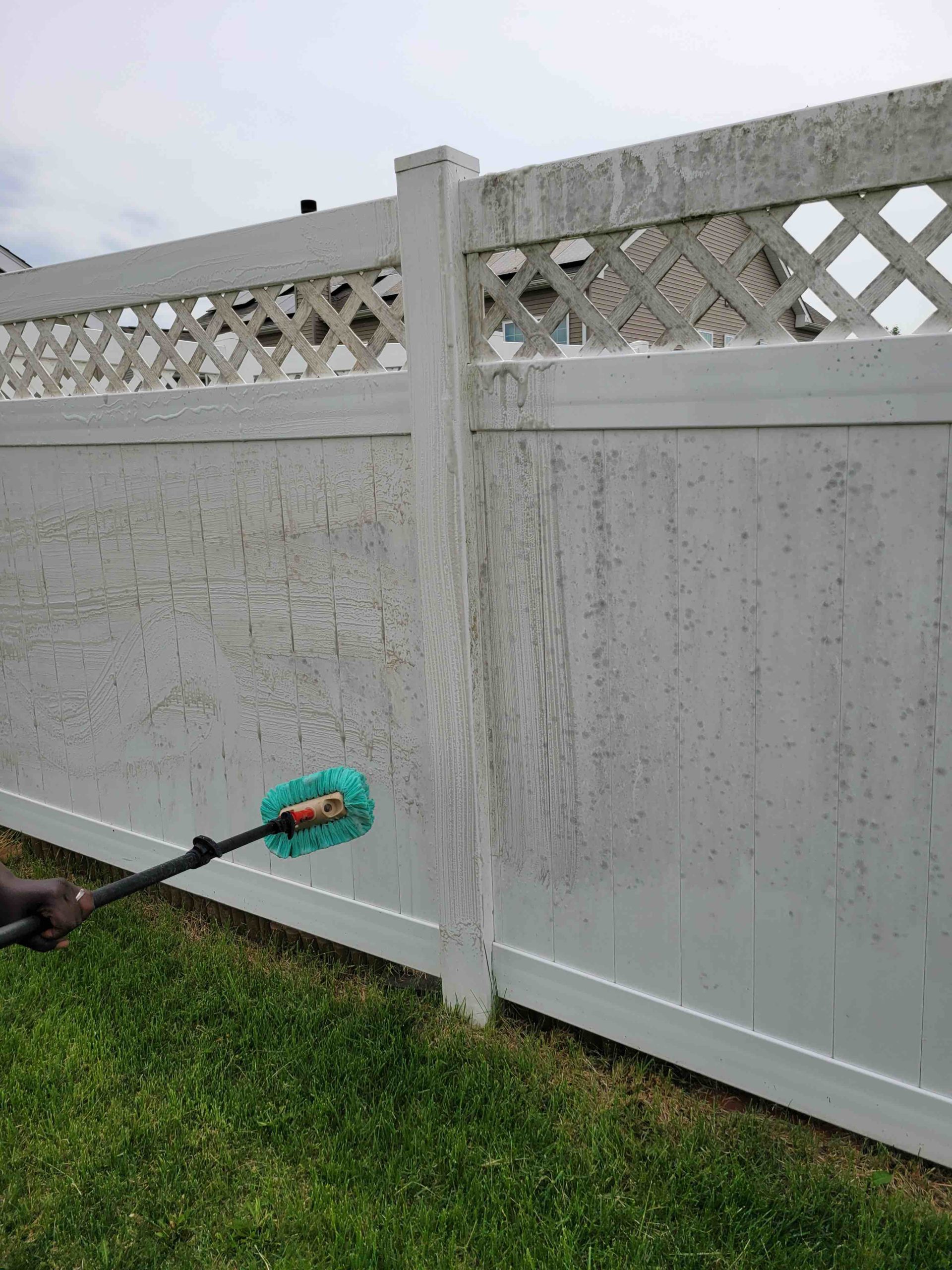 Outdoor wood washing