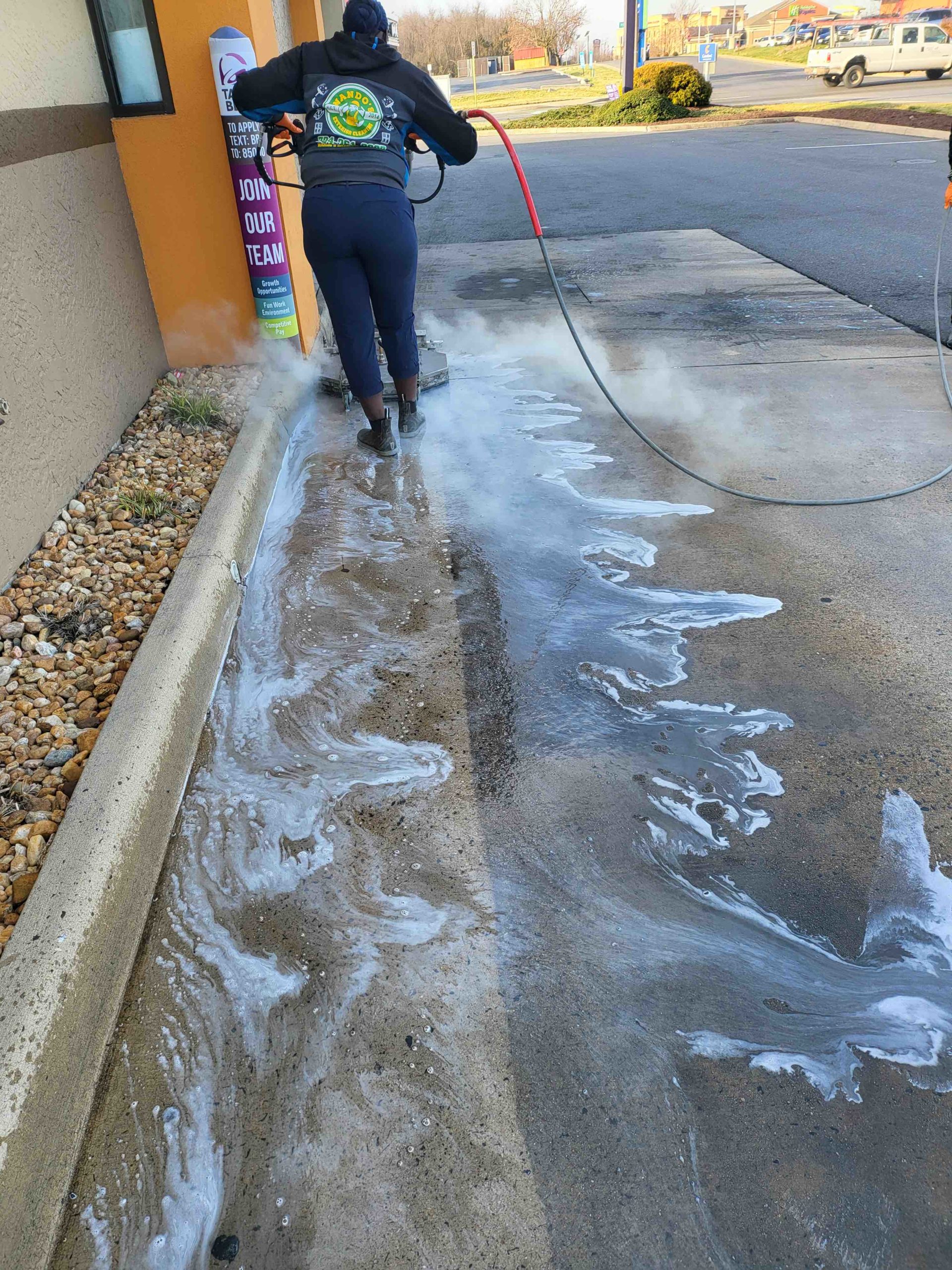 Commercial pad — rust & grime removal